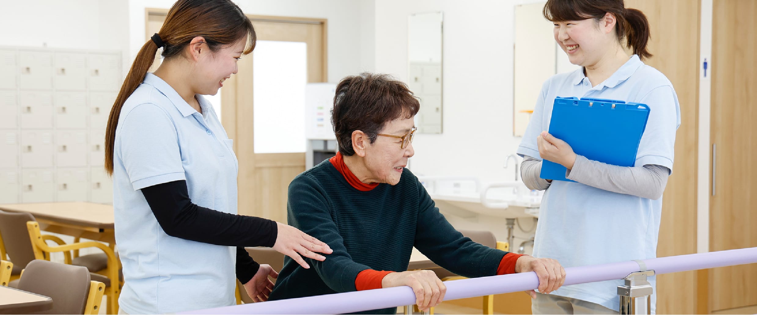専門職によるリハビリを提供